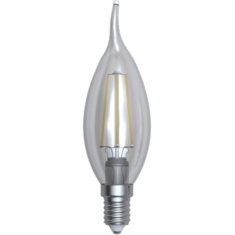 4W SES Filament Candle Tip 3000K 400lm - Click Image to Close